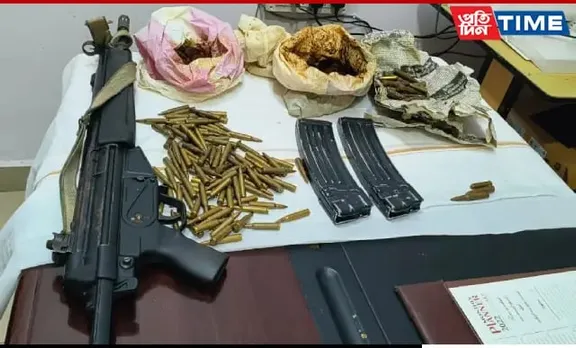 Assam Police Seizes Arms, Ammo & Explosive Powder In Tinsukia